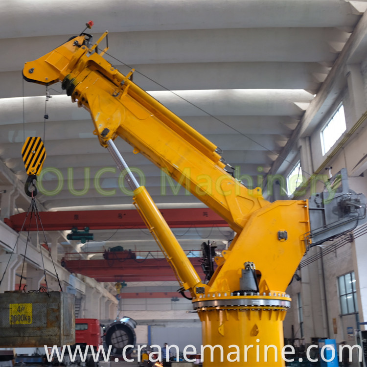 8ton 15 meters Telescopic marine crane with IACS certified